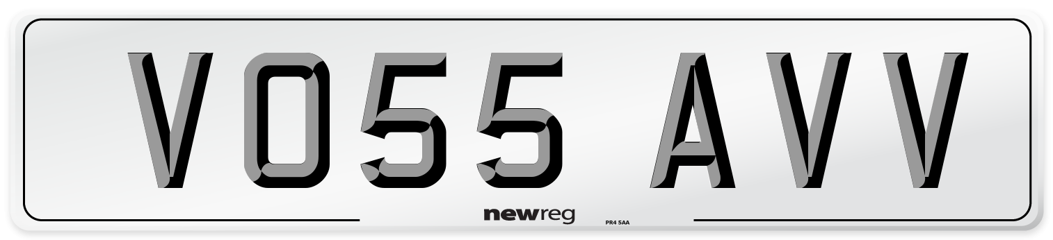 VO55 AVV Number Plate from New Reg